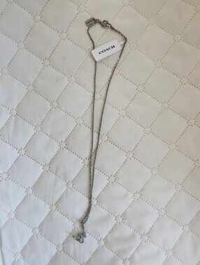 Coach Silver Scorpion Charm Necklace